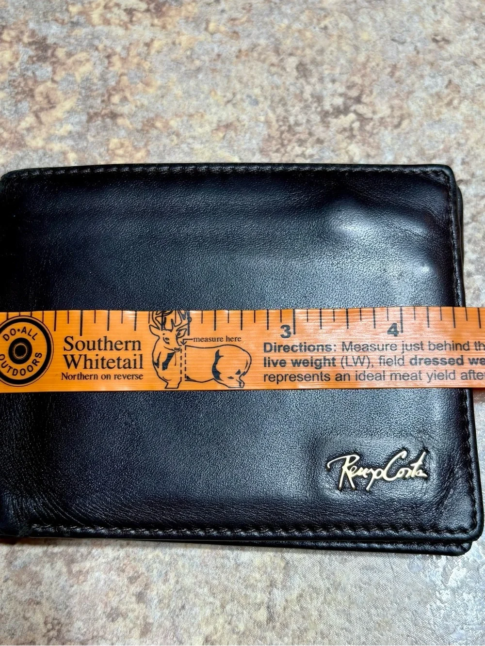 Renzo Costa Men's Leather Bifold Wallet Luxury Classic Designer